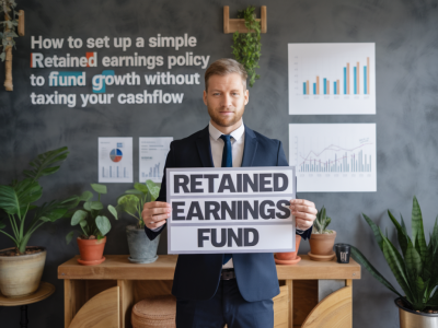 How to set up a simple retained earnings policy to fund growth without taxing your cashflow