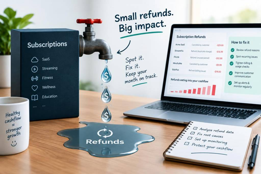 How to spot and fix a creeping cashflow leak from subscription refunds before it ruins your month