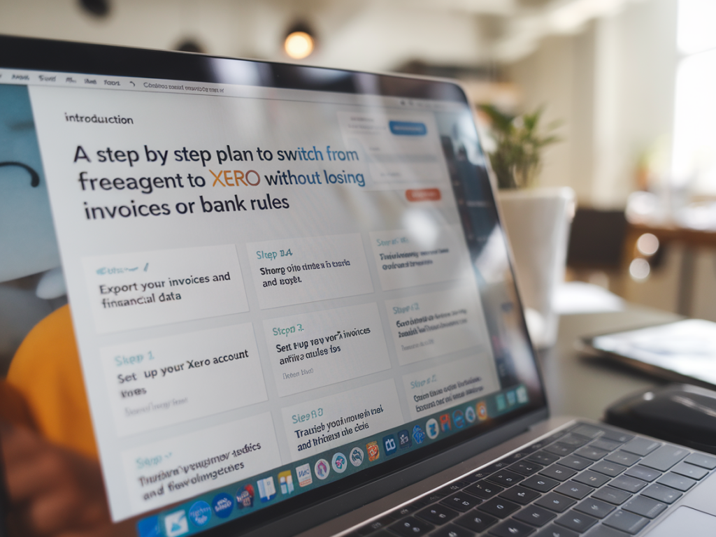 A step-by-step plan to switch from freeagent to xero without losing invoices or bank rules