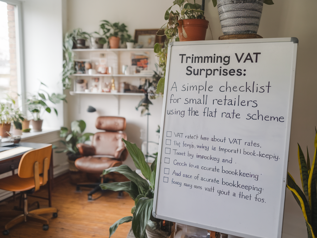 Trimming VAT surprises: a simple checklist for small retailers using the flat-rate scheme