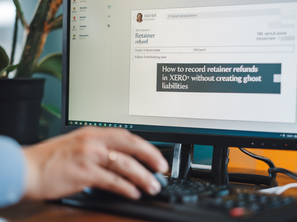 How to record retainer refunds in xero without creating ghost liabilities